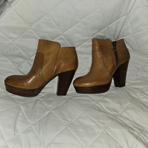 Giammi Bimi Tan Heeled Ankle Boots